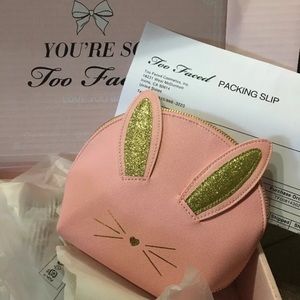 Too Faced PINK COOL NOT CRUEL makeup bag